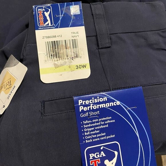 PGA Tour Men's Navy Precision Performance Golf Short - Size 30 - NWT - Picture 5 of 5